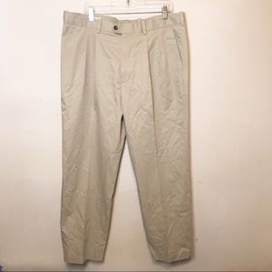 John W. Nordstrom Wrinkle Free Pleated Supima Cotton Pants